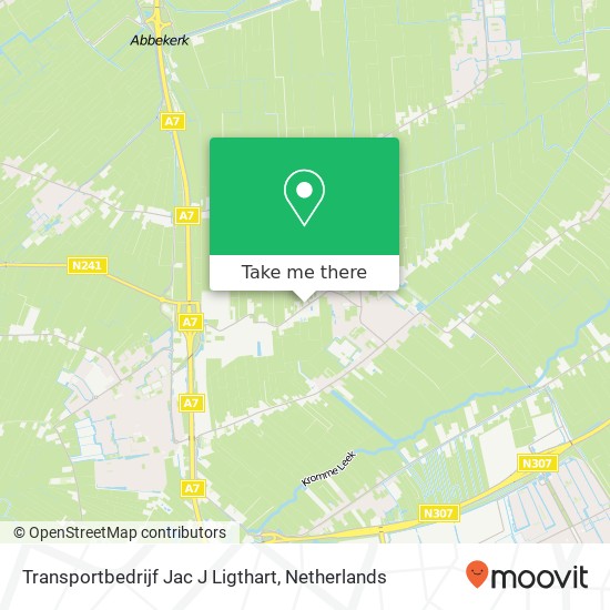 Transportbedrijf Jac J Ligthart map