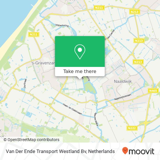 Van Der Ende Transport Westland Bv map