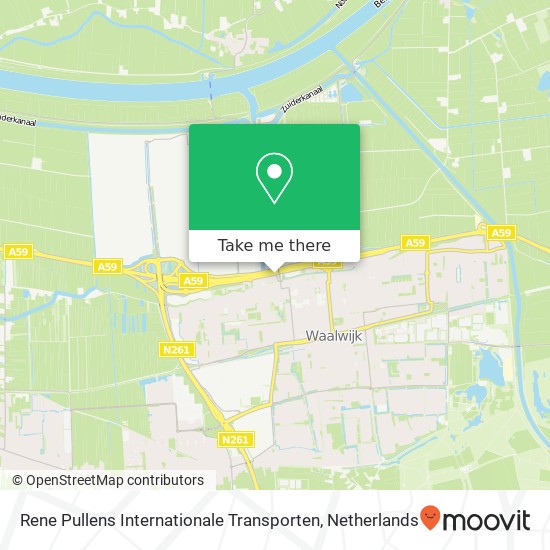 Rene Pullens Internationale Transporten map