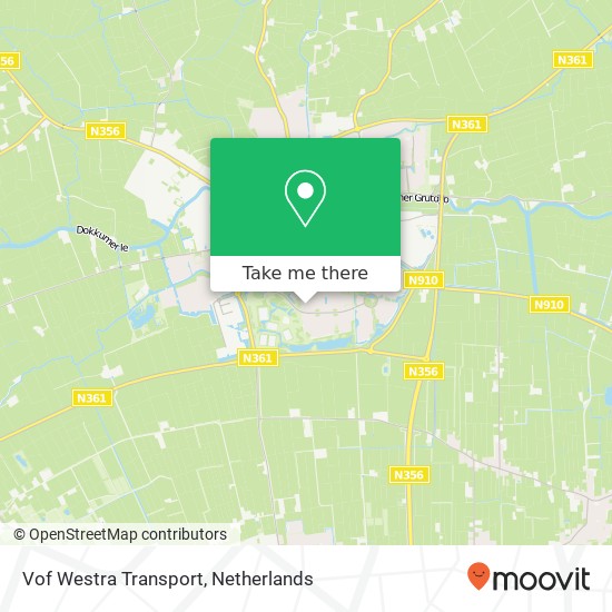 Vof Westra Transport map