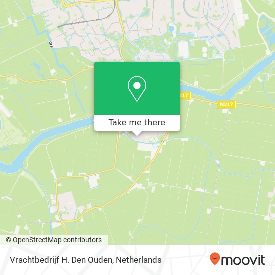 Vrachtbedrijf H. Den Ouden map