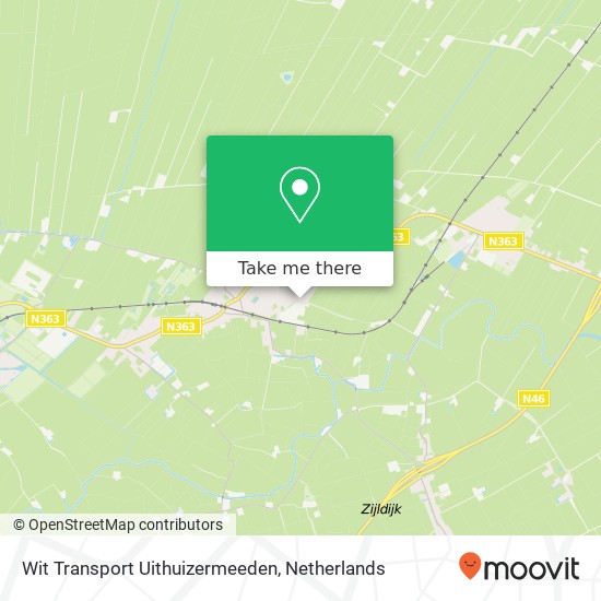 Wit Transport Uithuizermeeden map