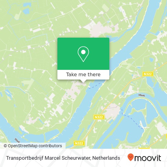 Transportbedrijf Marcel Scheurwater map