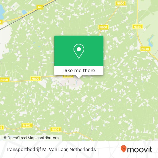 Transportbedrijf M. Van Laar map