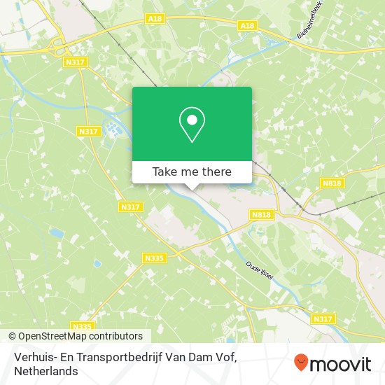 Verhuis- En Transportbedrijf Van Dam Vof Karte