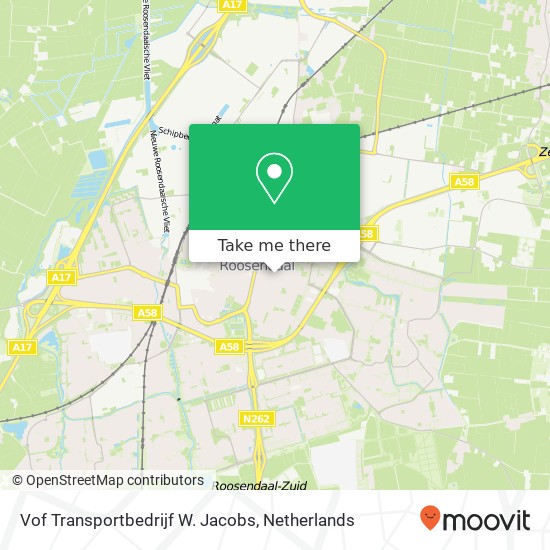 Vof Transportbedrijf W. Jacobs map