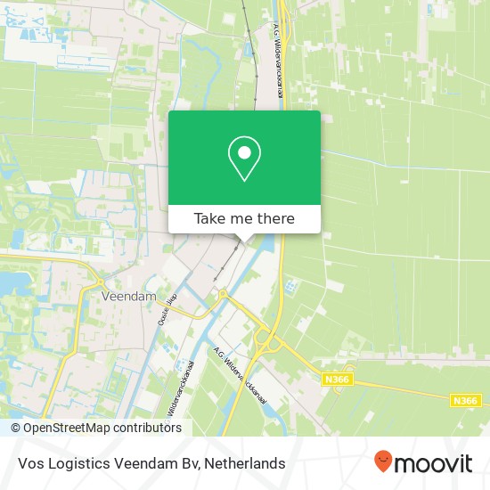 Vos Logistics Veendam Bv map