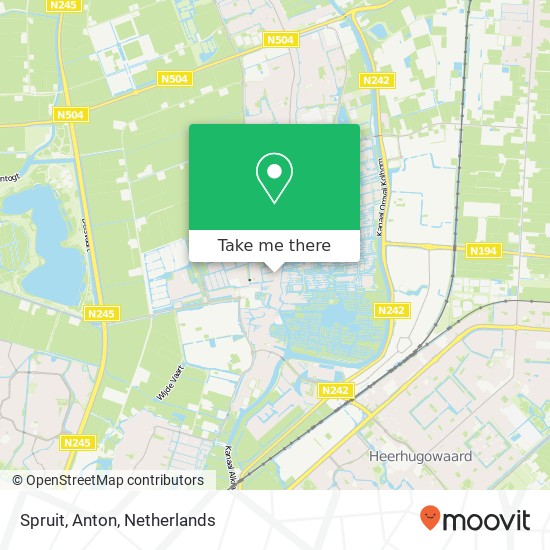 Spruit, Anton map