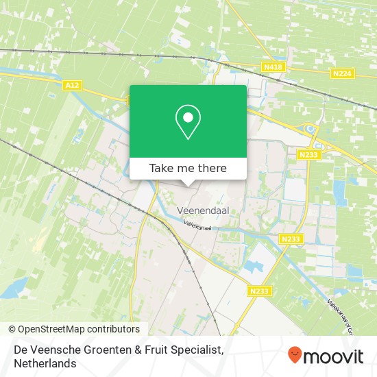 De Veensche Groenten & Fruit Specialist Karte