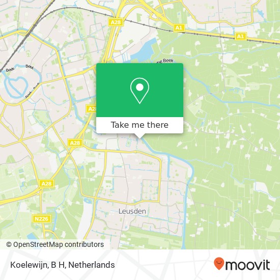 Koelewijn, B H map