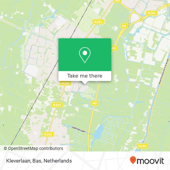 Kleverlaan, Bas map