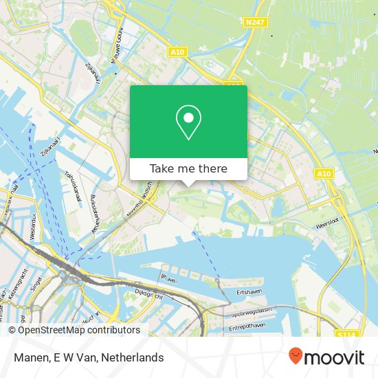 Manen, E W Van map
