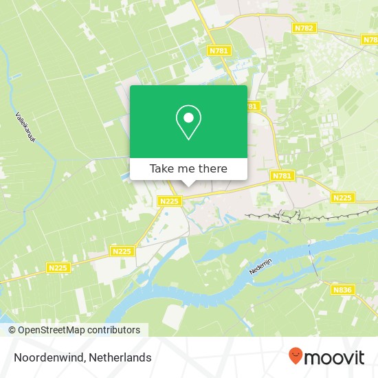 Noordenwind map