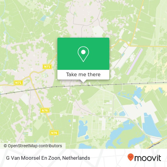 G Van Moorsel En Zoon map