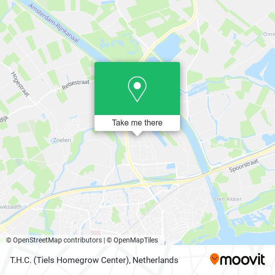 T.H.C. (Tiels Homegrow Center) map