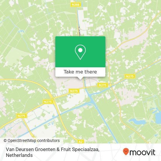 Van Deursen Groenten & Fruit Speciaalzaa map