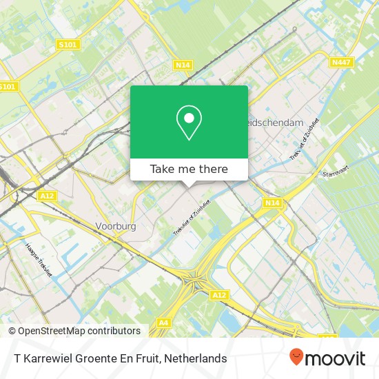 T Karrewiel Groente En Fruit Karte