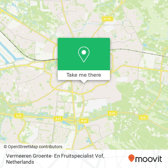 Vermeeren Groente- En Fruitspecialist Vof map