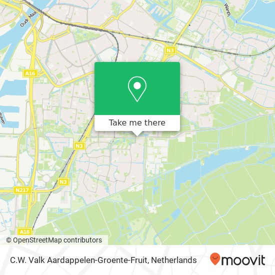 C.W. Valk Aardappelen-Groente-Fruit map