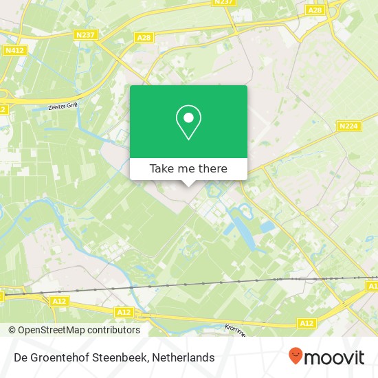 De Groentehof Steenbeek Karte