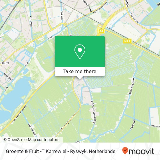 Groente & Fruit -T Karrewiel - Ryswyk map