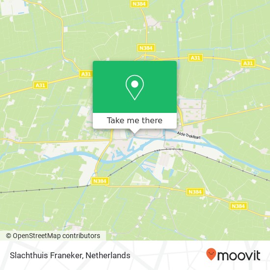 Slachthuis Franeker map