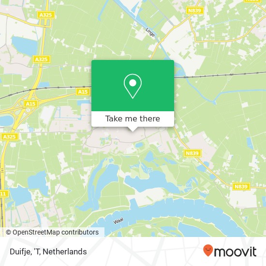 Duifje, 'T map