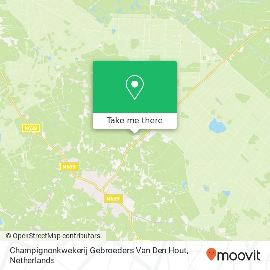 Champignonkwekerij Gebroeders Van Den Hout map