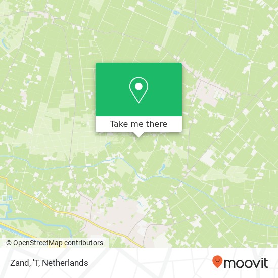 Zand, 'T map