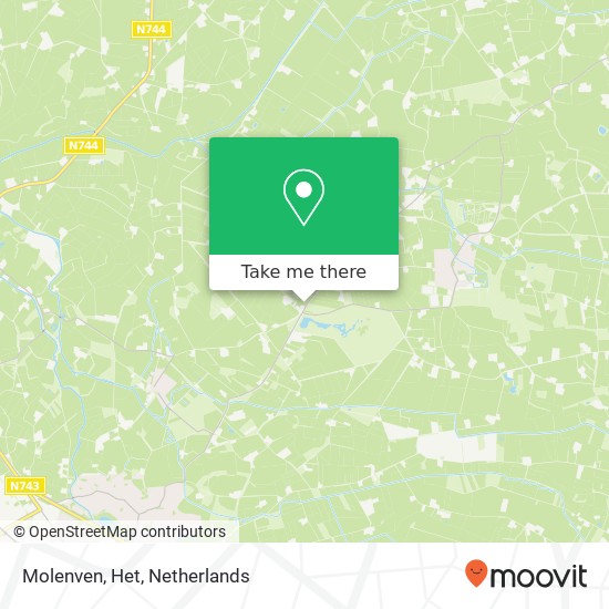 Molenven, Het map