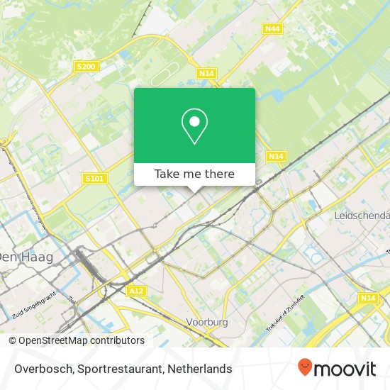 Overbosch, Sportrestaurant map