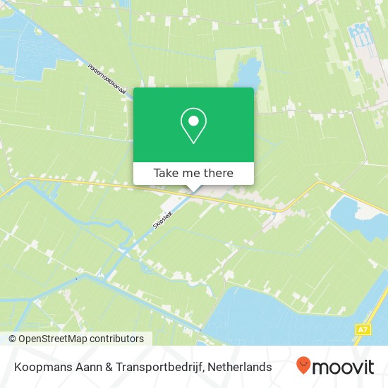 Koopmans Aann & Transportbedrijf Karte