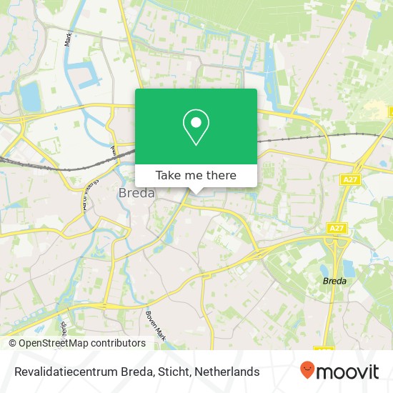 Revalidatiecentrum Breda, Sticht map