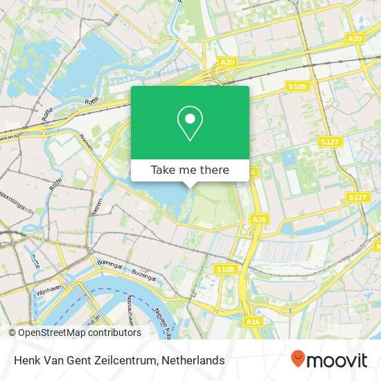 Henk Van Gent Zeilcentrum map