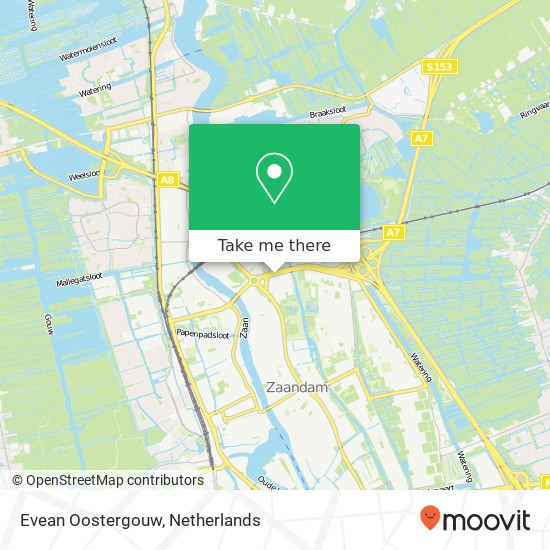 Evean Oostergouw map