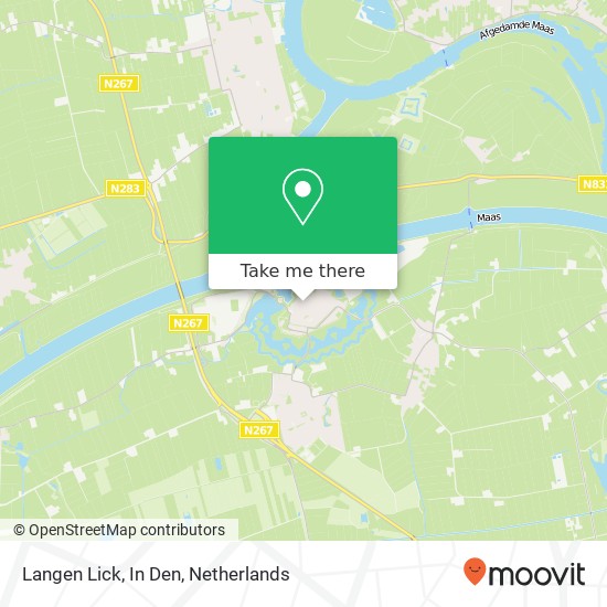 Langen Lick, In Den map