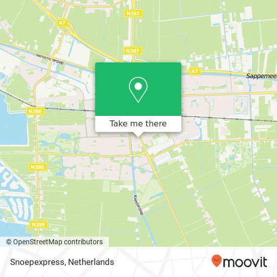 Snoepexpress map