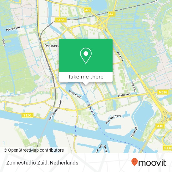 Zonnestudio Zuid map