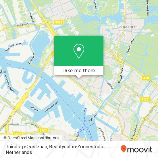 Tuindorp-Oostzaan, Beautysalon-Zonnestudio map