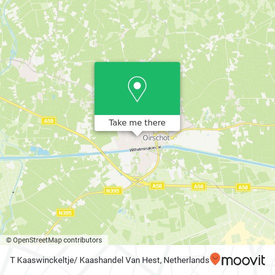T Kaaswinckeltje/ Kaashandel Van Hest Karte