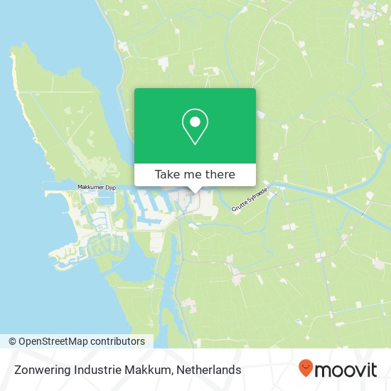 Zonwering Industrie Makkum Karte