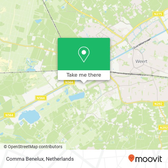 Comma Benelux map