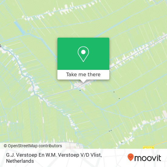 G.J. Verstoep En W.M. Verstoep V / D Vlist map