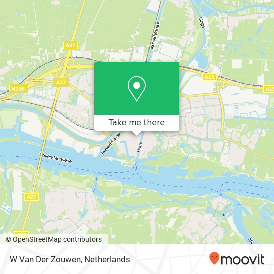 W Van Der Zouwen map