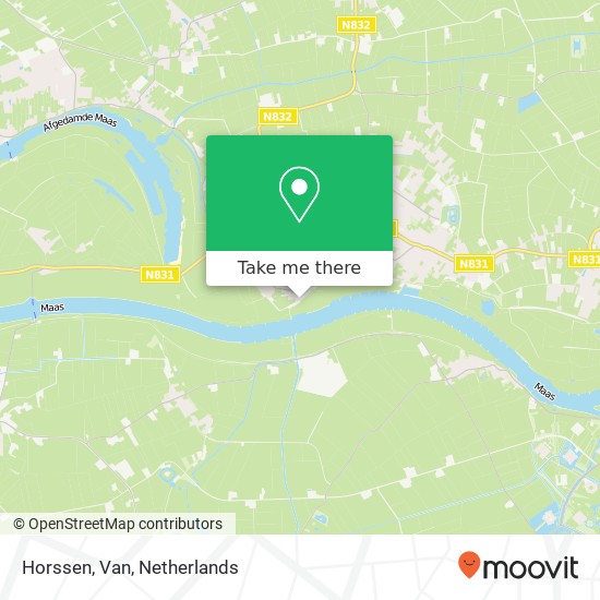 Horssen, Van map