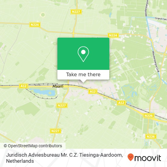 Juridisch Adviesbureau Mr. C.Z. Tiesinga-Aardoom map