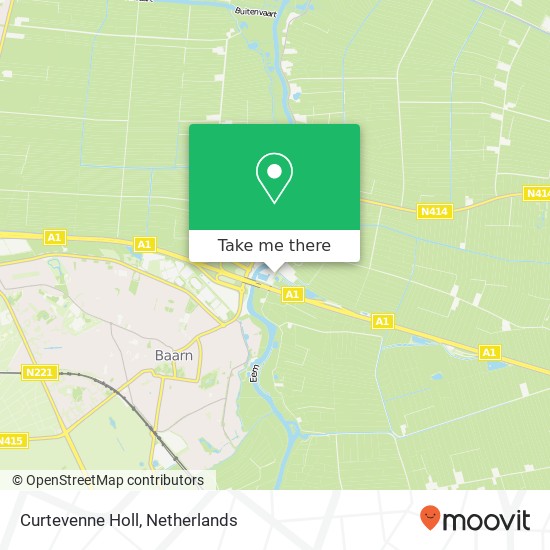 Curtevenne Holl map