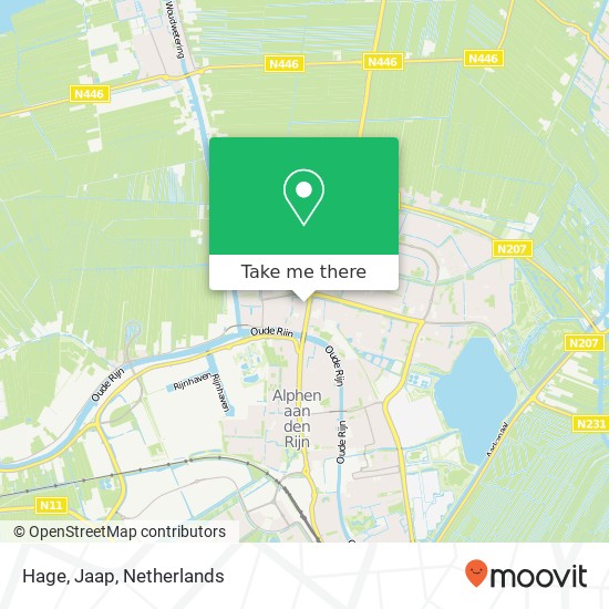 Hage, Jaap map
