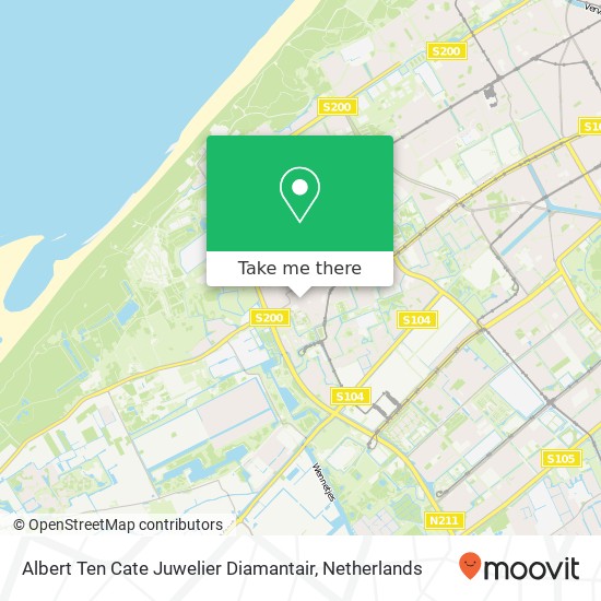 Albert Ten Cate Juwelier Diamantair map