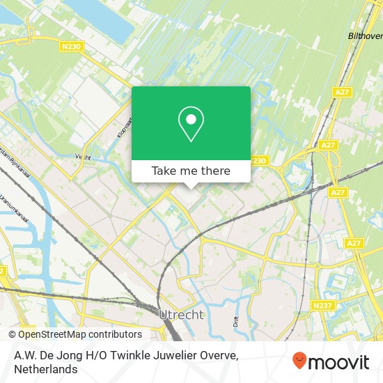 A.W. De Jong H / O Twinkle Juwelier Overve map